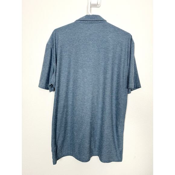 Vuori Polo Shirt Mens XL Blue Strato Tech Performance Tee Short Sleeve Athletic - Picture 3 of 10